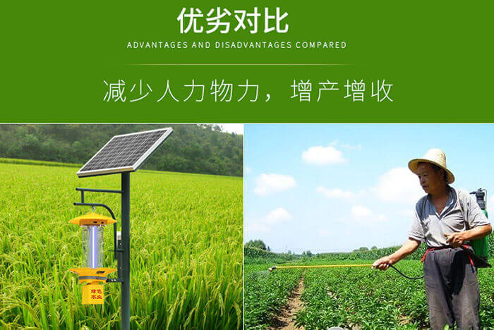 太陽(yáng)能殺蟲(chóng)燈多少畝一臺，節能環(huán)保的殺蟲(chóng)燈應用